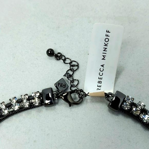 Rebecca Minkoff Gemma Fringe Necklace (Crystal) Necklace - Picture 3 of 4